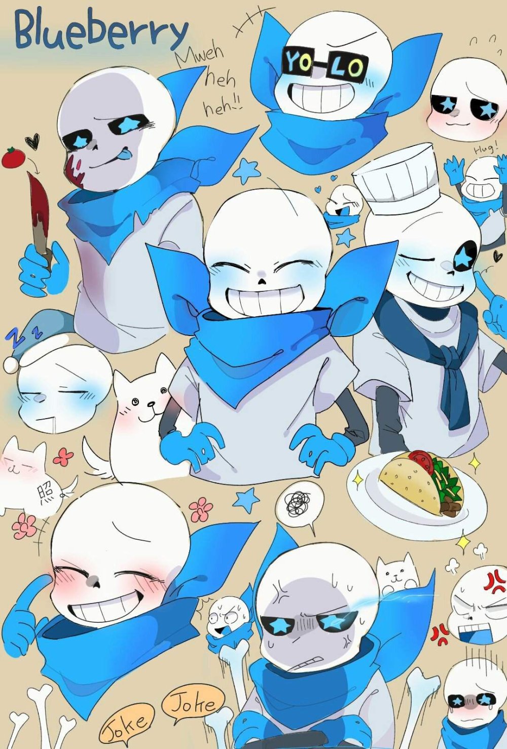 Bluberry and Swap Sans