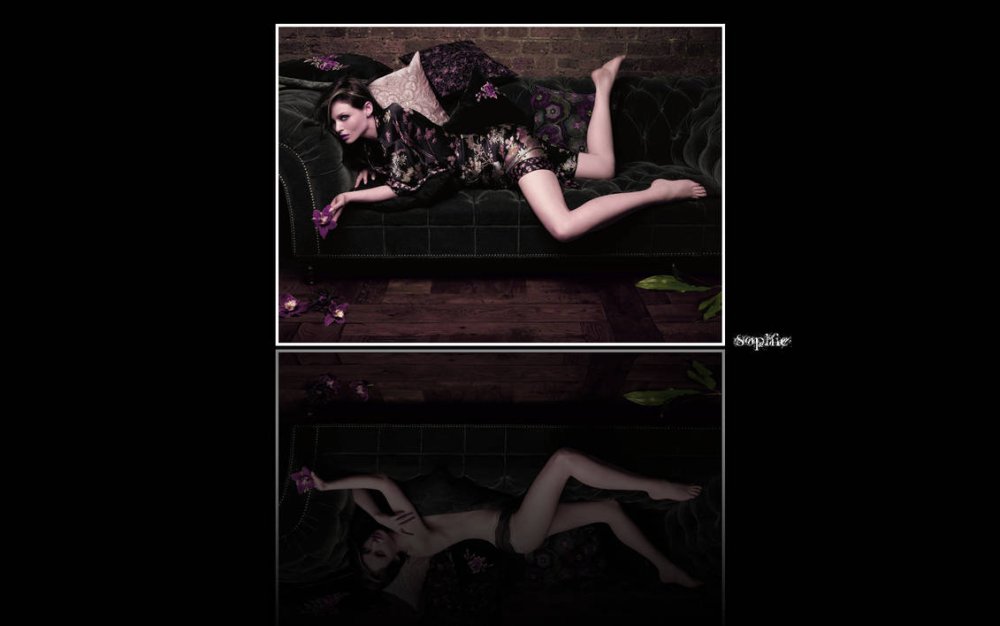 Sophie Ellis-BexTor in underwear