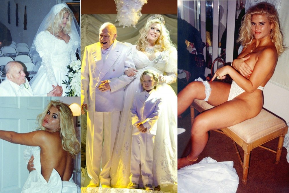 Anna Nicole Smith with her husband XXX