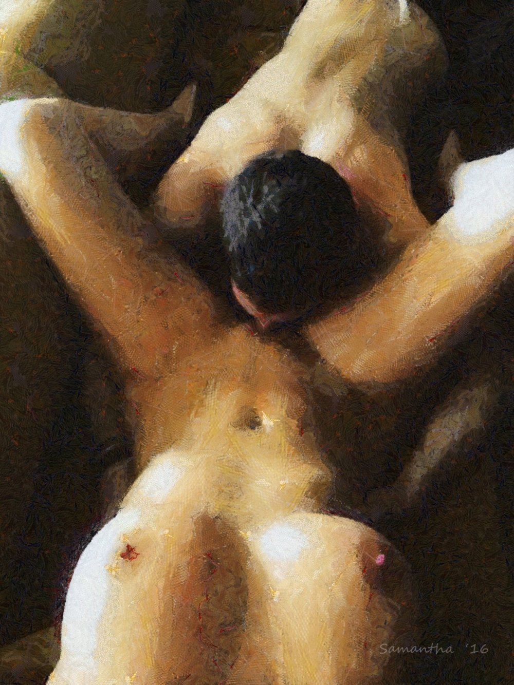 Kunnilingus with beautiful breasts