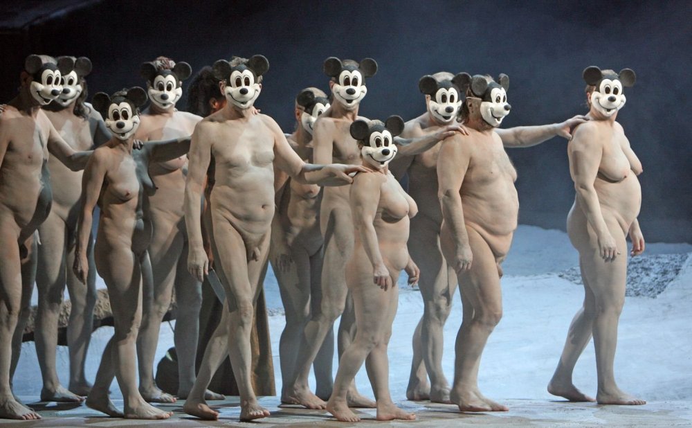 Theater productions in the style of nude