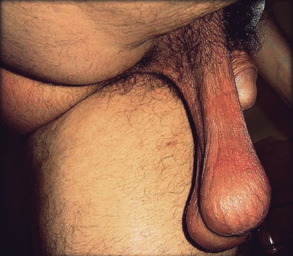 Big men's scrotum
