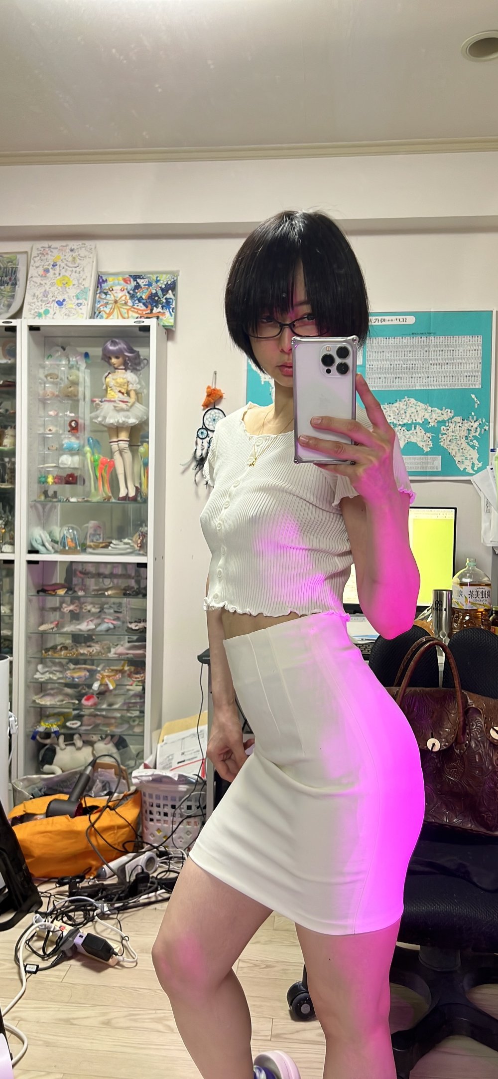 Costume with a skirt