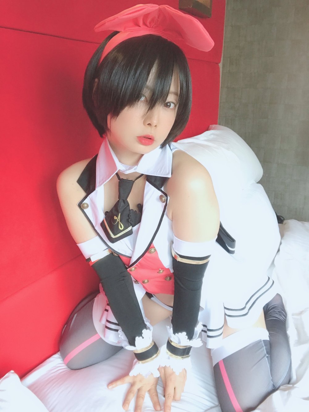 Ushijima iiniku cosplay Rei ayanami