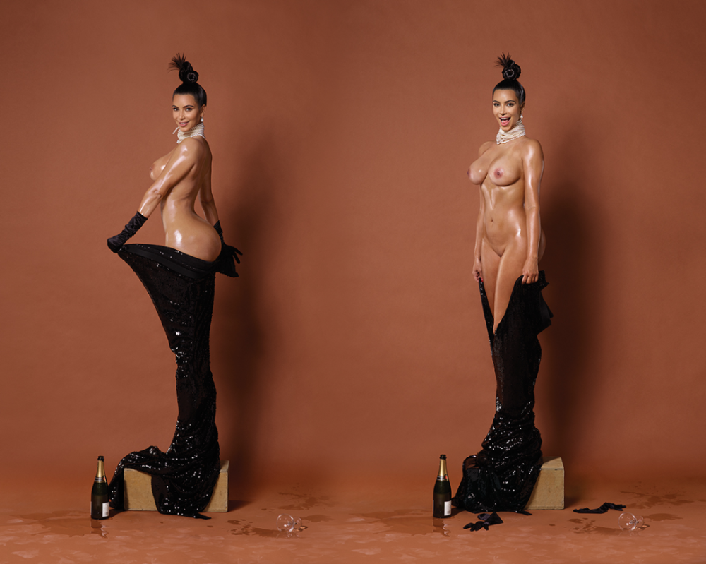 Kim Kardashian is naked