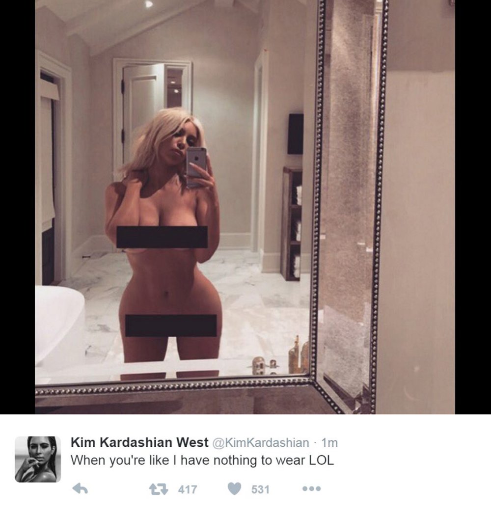 Kim Kardashian Selfie drain