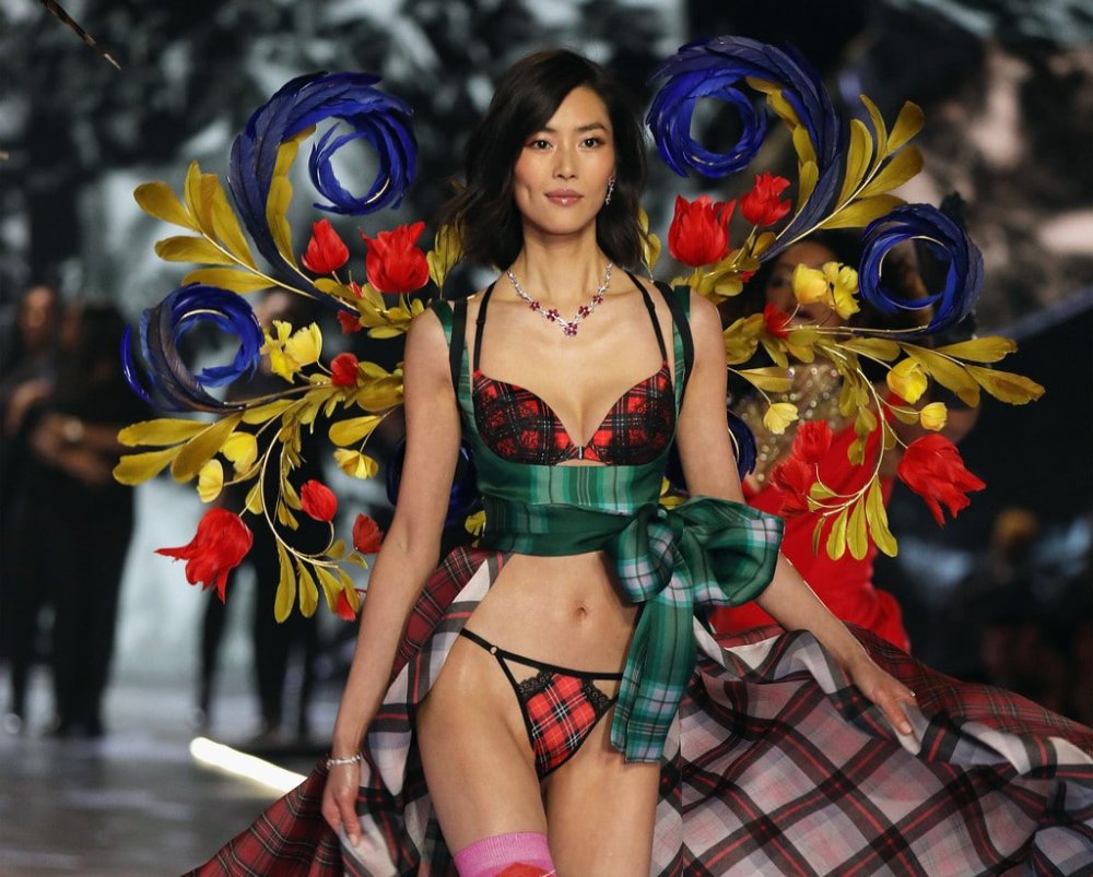 Liu Wen in underwear