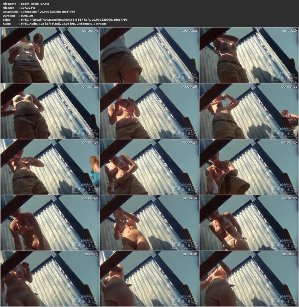 Beach cabin voyeur