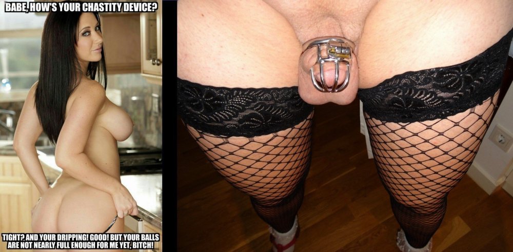 Young naked laughs in stockings Chastity