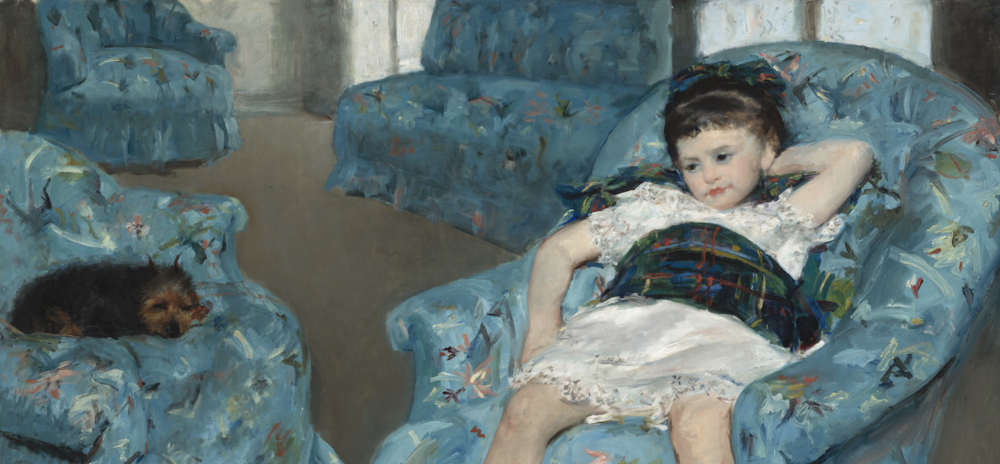 Mary Kassat Girl in a blue chair