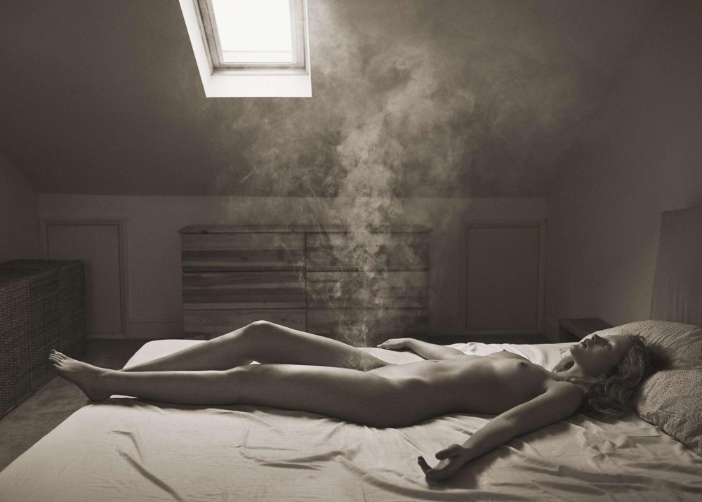 Photo shoot with a cigarette