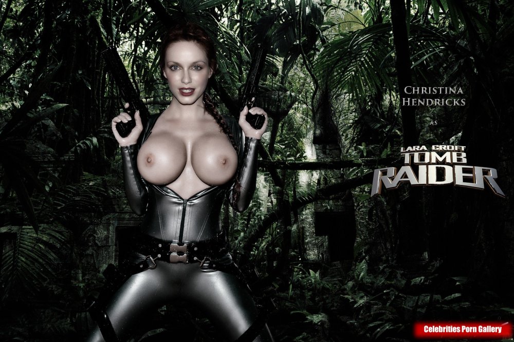 Lara Croft with big breasts