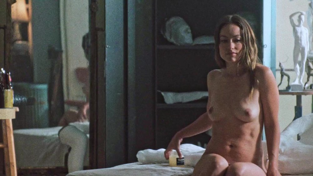 The actress is naked