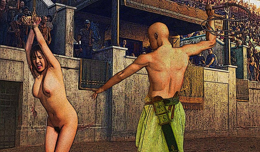 Bdsm beat naked women