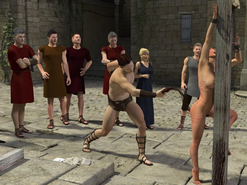 Bdsm beat naked women