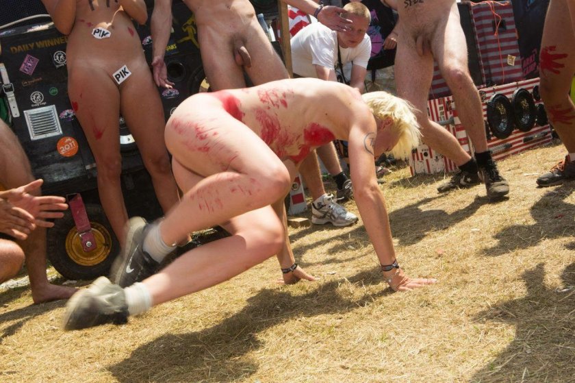 Large forms at the festival naked