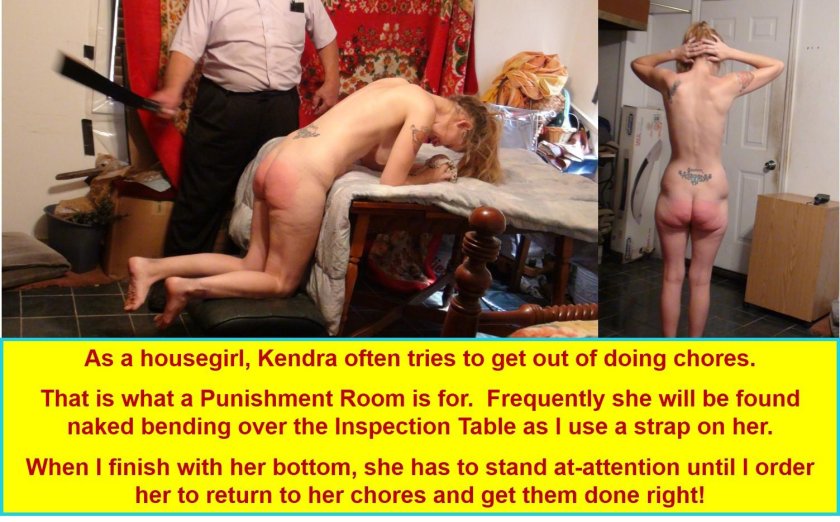 The teacher punishes student