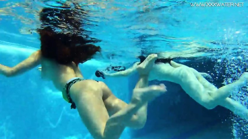 Family nudism in the water park