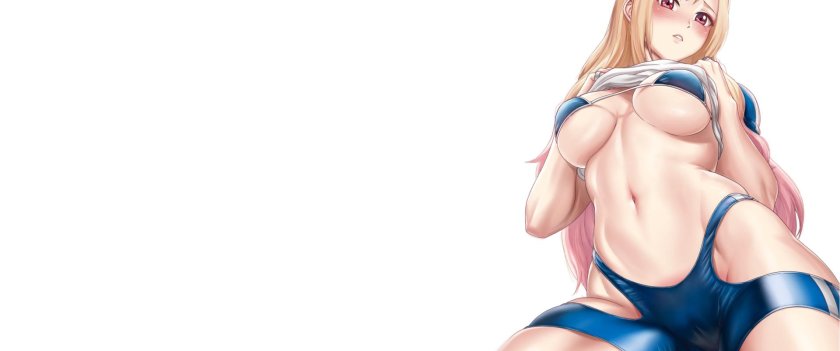 Stockings with a belt without panties