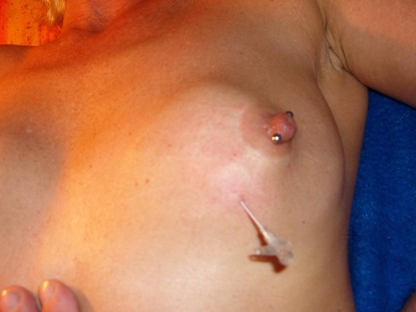 Tits piercing