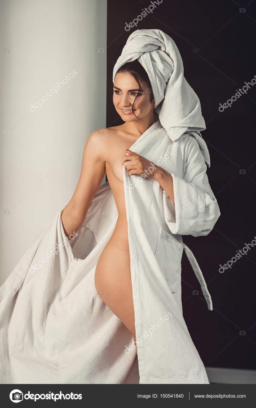 Girl in a dressing gown