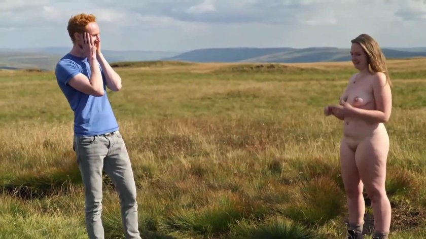 Naked rest in nature