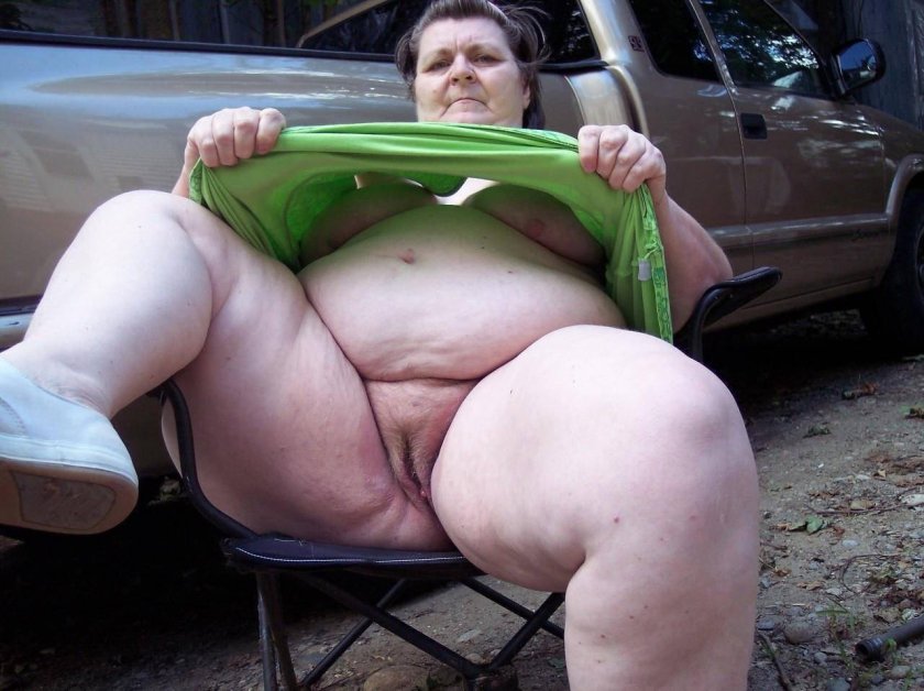 Naked old fat women