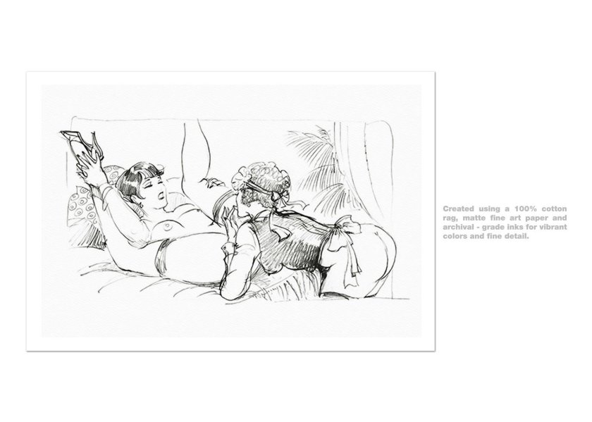 Erotic drawings with boys