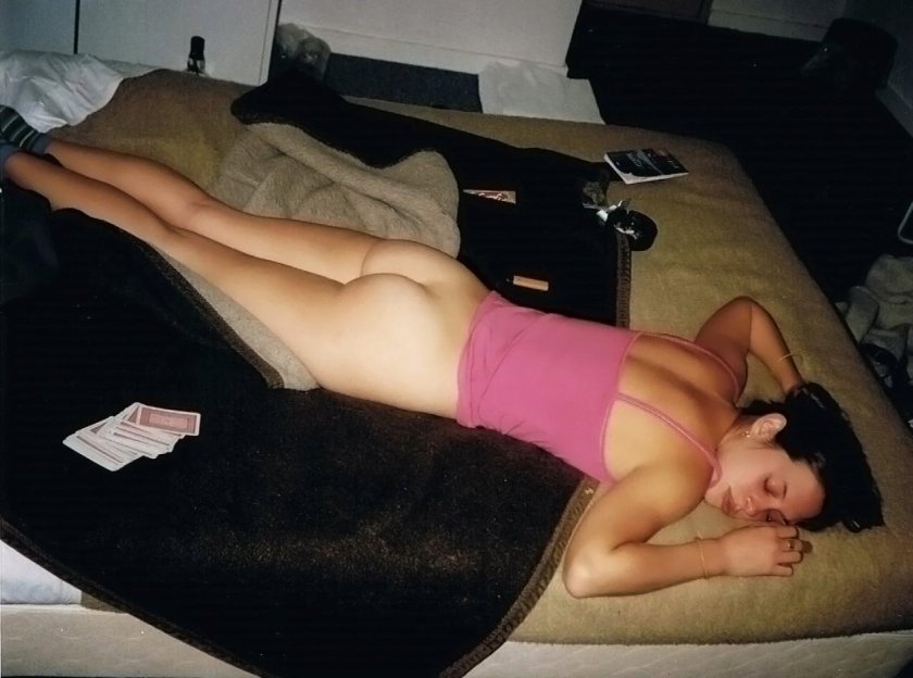 Sleeping drunken girls