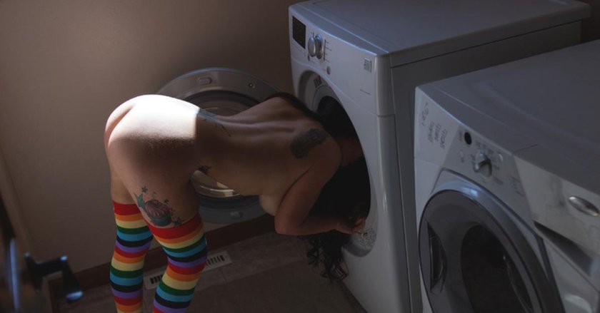 Stuck in a washing machine