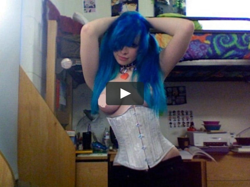 Girls with blue hair Ero