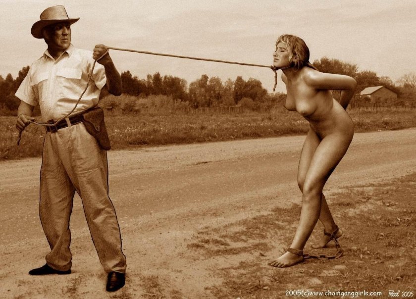 Naked slaves on plantations