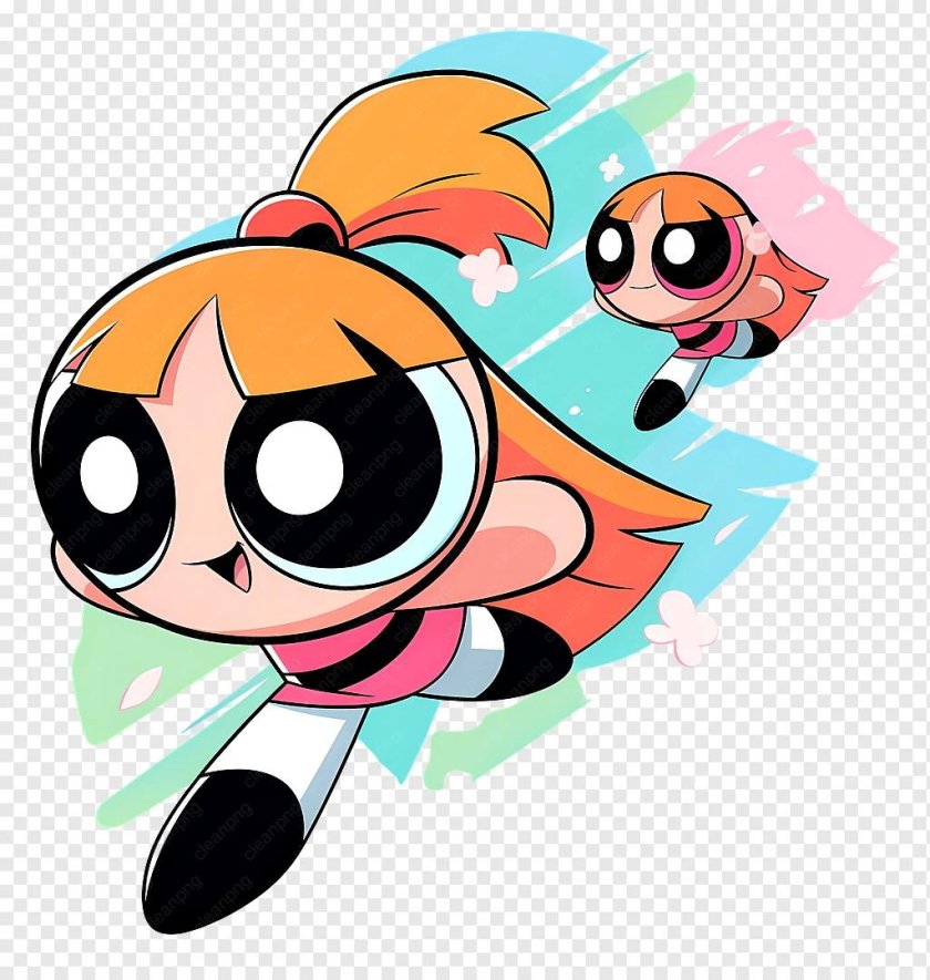 Powerpuff girls flying