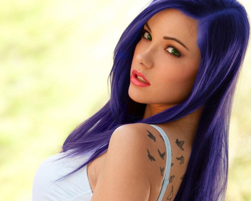 The girl is beautiful