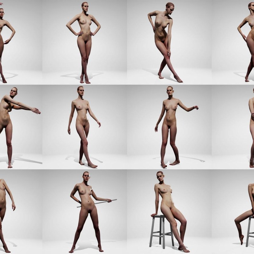 Nude poses