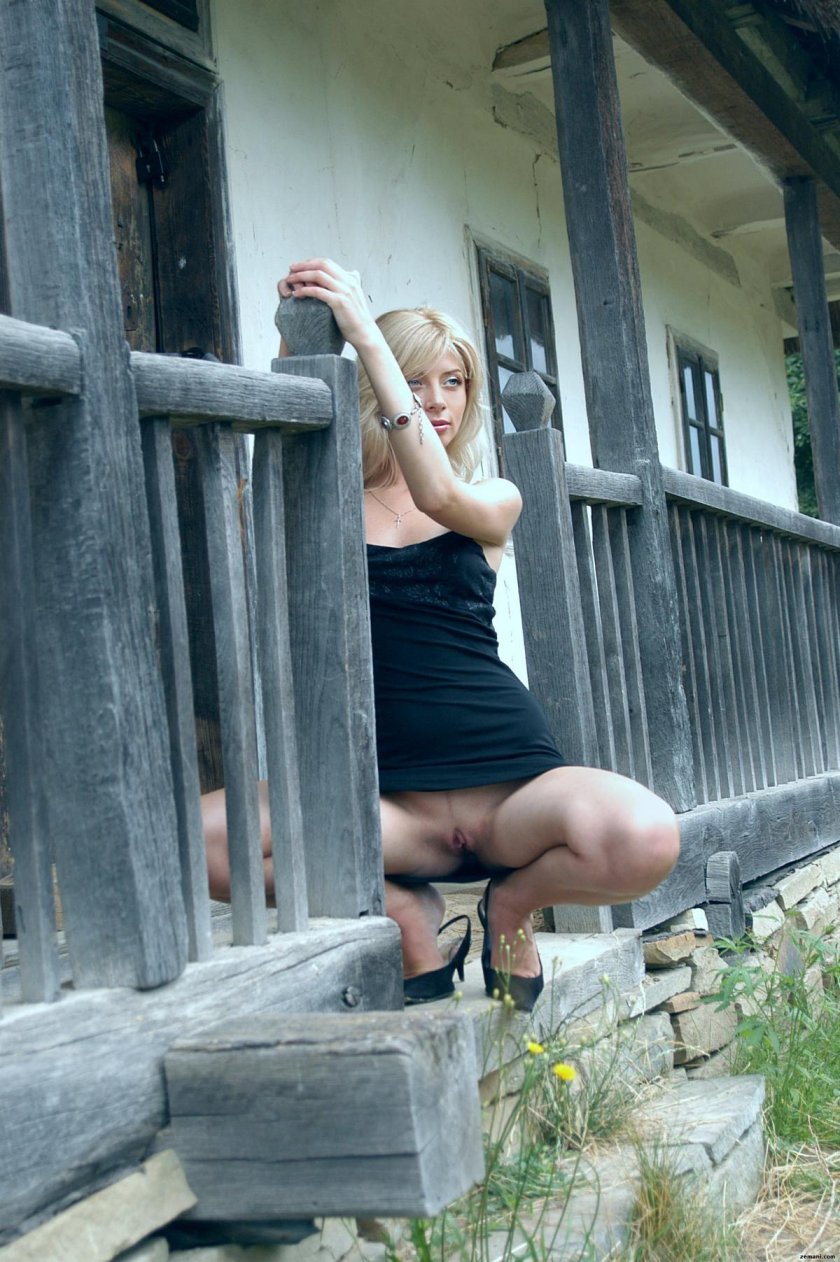 Not shy without panties