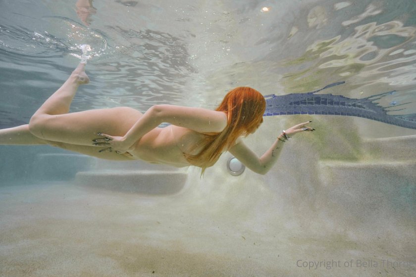 Mermaid under water
