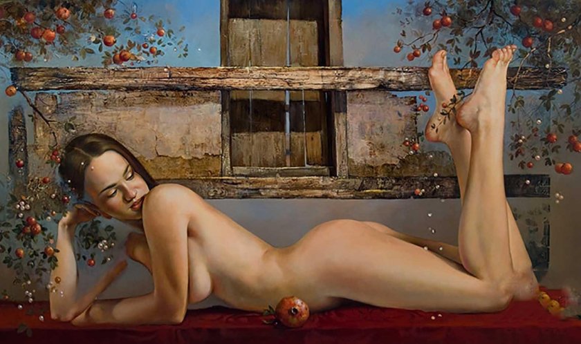 Erotic painting Konstantin Kachev