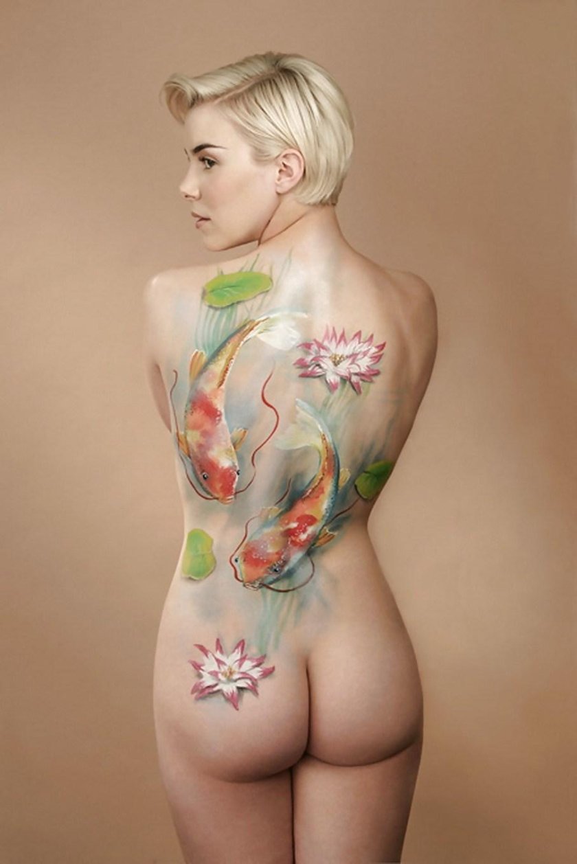 Painted female bodies