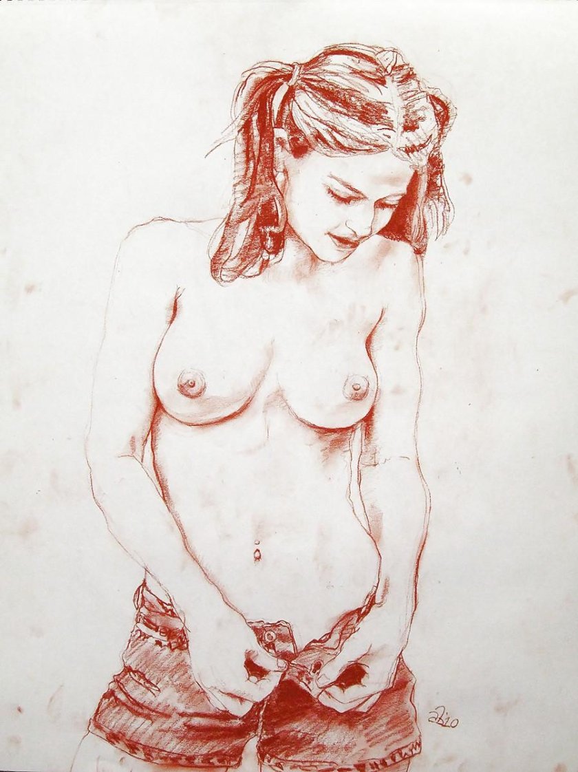 Pencil drawings Naked girls