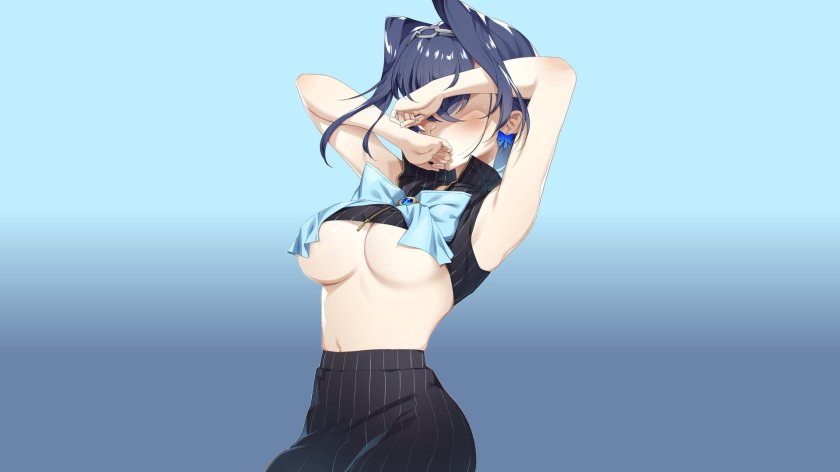 Anime boobs on the desktop