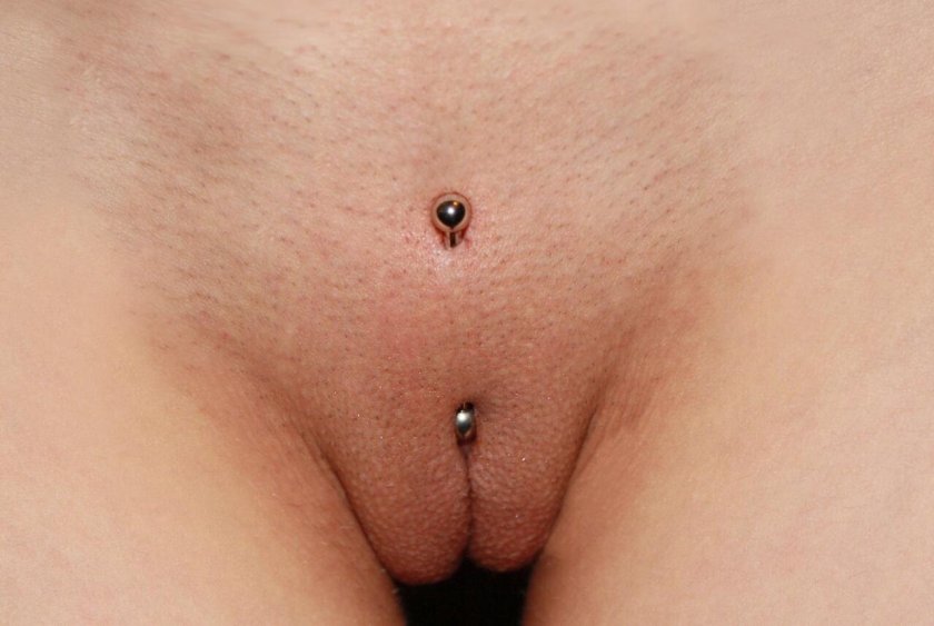 Piercing on the clitoris