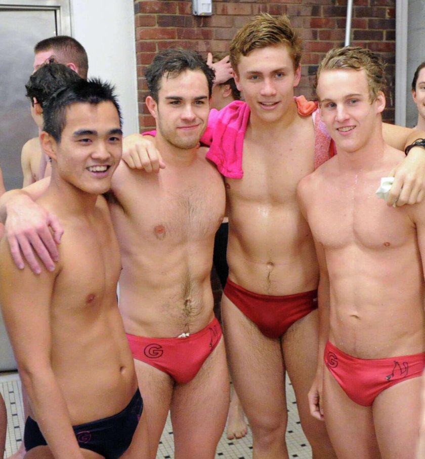 Naked swimmers in American schools