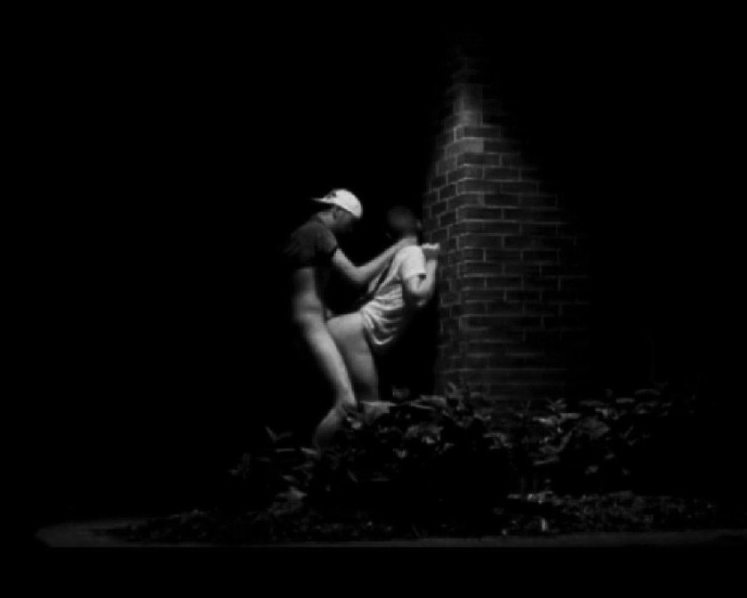 Erotic poses in the dark