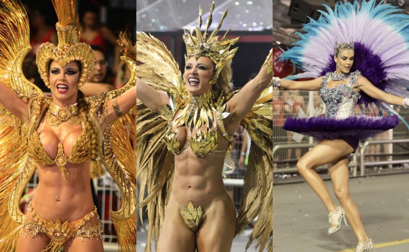 Naked on the Brazilian carnival