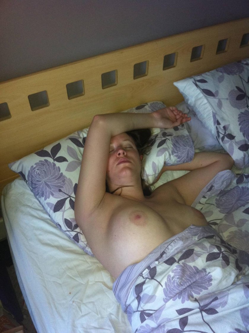 Naked sleeping wife