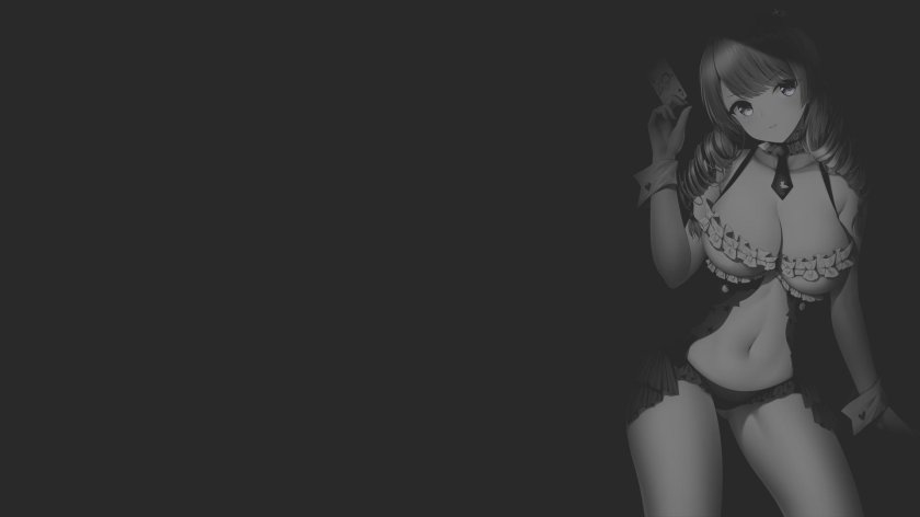 Anime girls on a dark background