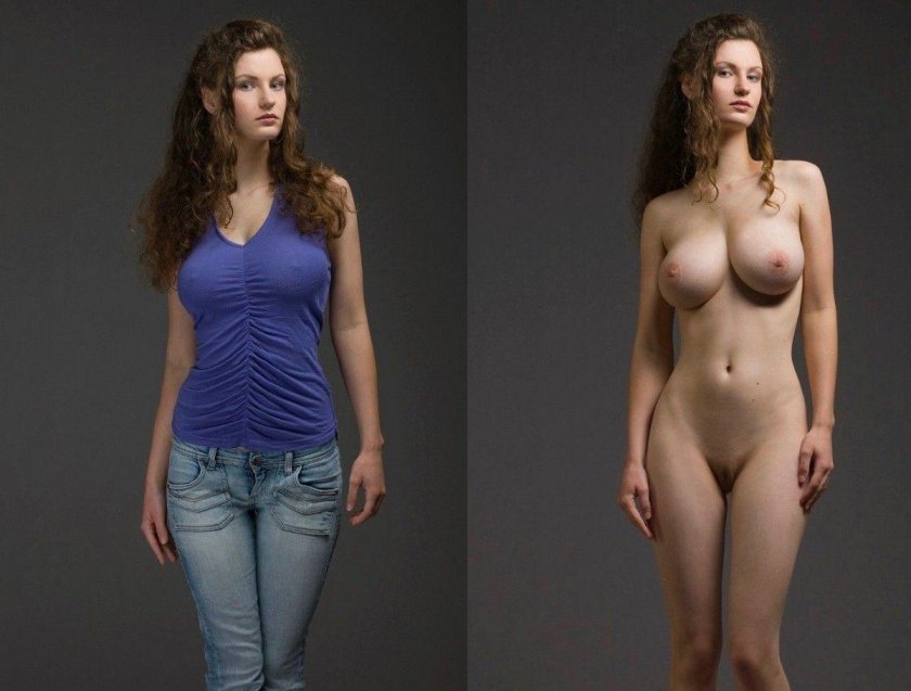 Beautiful stripped women