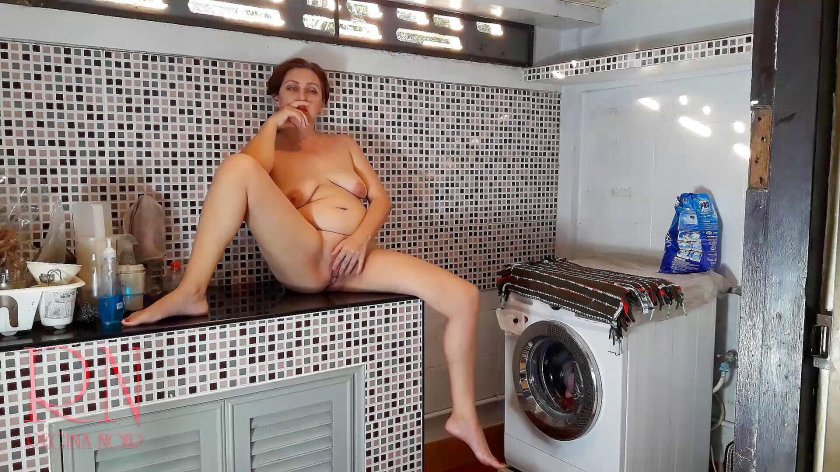 Naked housewife