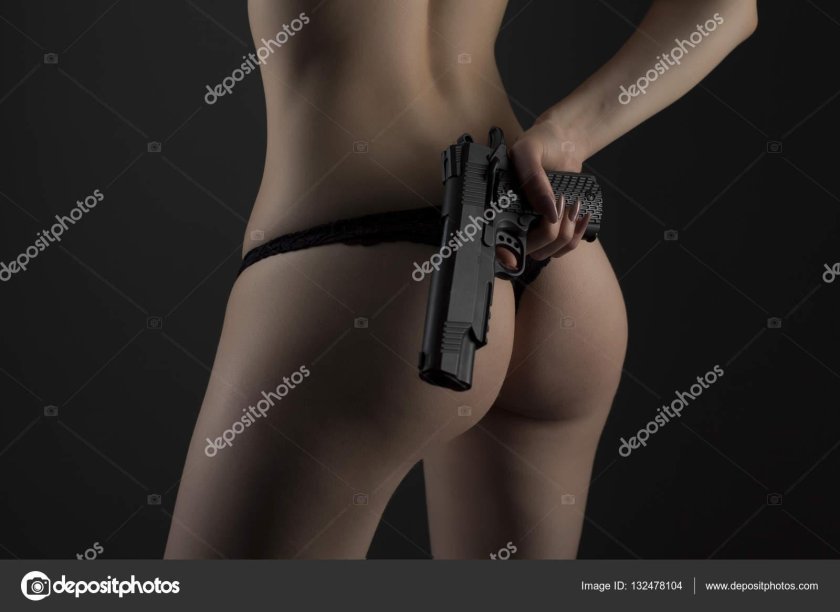 Woman with weapons
